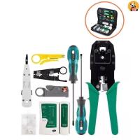 ราคา [CO] 25pcsputer Network Repair Tool Kit LAN Cable Tester Wire Cutter ไขควงคีม Crimping Maintenance Tool Set [TH] (42327291053)