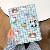 ราคา ใหม่ลายสก๊อตสีฟ้า KT Cat พิมพ์ Apple ipad10 เคสแท็บเล็ต air6 เคสป้องกัน air5/4 iPad case pro2024 iPad เคสไอแพด air6 ไอแพดเจน11 เคสไอแพด air4 เคส ipad gen9 เคส ipad case ipad gen 10 case ipad air5 เคสไ