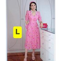 ราคา เดรสงานป้าย Love Lady สีชมพู ป้ายห้อย (6479186068)