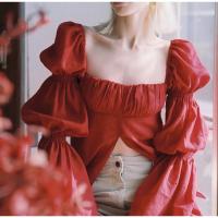 ราคา ส่งต่อ Mitr Mali Blouse สีแดง Size L (16661692397)