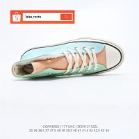 ราคา Converse Chuck 70's ผ้าใบ High Cut สีน้ำเงิน/ขาวของแท้ 100% สำหรับผู้หญิงและผู้ชาย รองเท้า free sh (22288465101)