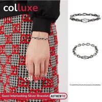 ราคา Gucci Interlocking Silver Bracelet สร้อยข้อมือ ซิลเวอร์ (26025952553)