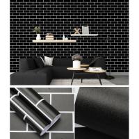 ราคา Wallpaper ลายตารางใหญ่-สีดำ วอลเปเปอร์สติ้กเกอร์ ติดผนัง โมเดิร์น พร้อมจัดส่ง (2905893784)