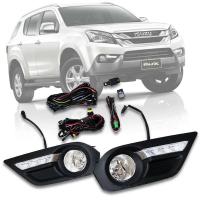 ราคา Daylight เดย์ไลท์ ไฟตัดหมอก สปอร์ตไลท์ ISUZU MU-X MUX 2014 2015 2016 DRL Daytime Running Light (4044526196)