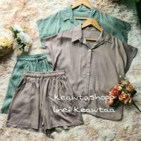 ราคา (ปรับราคาลงอีก คุ้ม) ชุดเซท เสื้อเชิ้ตลินิน เซทลินิน เสื้อกางเกงลินิน ชุดเซทลินิน เสื้อเชิ้ต กางเกงเอวยางยืด กางเกงลินิน (10951115090)