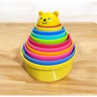 ราคา ของเล่นเสริมพัฒนาการเด็ก ถ้วยหัดเรียงหมีพู สอนนับเลข สอนสี แบรนด์Combi มือสอง (28278123633)