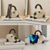 ราคา พร้อมส่งที่วางมือถือ Siamese Cat แมววิเชียรมาศ Phone Holder ที่ตั้งมือถือ น้องแมว น่ารักมาก ของขวัญ 30006 (29512212210)