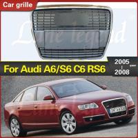 ราคา FOR A6/S6 C6 2005-2008 Car Grills Front Bumper Grille Racing Grill Trim Protective Cover Replacemen (44704965713)