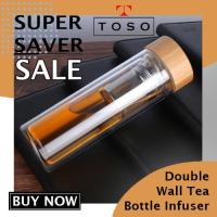 ราคา 400ML TEA TUMBLER INFUSER BOTTLE WOODEN CAP THERMO TEA CUP ขวดเครื่องดื่ม (26587924594)