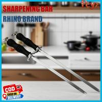 ราคา Rhino Brand .6710,6712 Sharpening Steel แบบแบน เหล็กสตีล แท่งลับมีด เหล็กกรีดมีด ที่ลับมีด อุปกรณ์ลับมีด ขนาด 10,12 นิ้ว (41055118571)