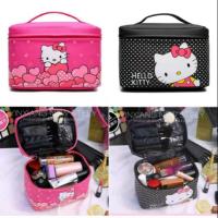 ราคา กระเป๋าถือใส่​ของ​ ใส่เครื่องสำอางลายคิตตี้​ วัสดุเป็น​PU.กันน้ำ​ (7440842609)