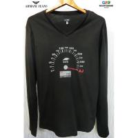 ราคา AJ ARMANI JEANS แท้ เสื้อยืดคอวีแขนยาวสปอต (7639732766)