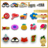 ราคา SCSI Kids Jibbitz Crocs / ปุ่ม Crocs / ปุ่มเสน่ห์ของ Crocs / เครื่องรางรองเท้า Jibbitz / ButtonB (20289097031)