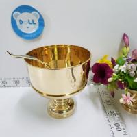 ราคา Brass byfa SET1073 ชุดพานขันทองเหลืองขนาด 7 นิ้วพร้อมทัพพี งานทองเหลืองเกรดดี (7429195470)