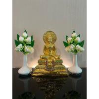 ราคา ชุดแจกันดอกบัวดินปั้น ดอกบัวสีขาว 5 ดอก (1คู่) (27886209662)