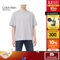 ราคา CALVIN KLEIN เสื้อยืดคอกลมแขนสั้นผู้ชาย Jersey Short T-Shirt ทรง Relaxed รุ่น 4RB285G QJ3 - สีเทาอ่อน (41202401281)