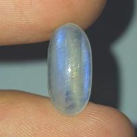 ราคา พลอย หลังเบี้ย มูนสโตน มุกดาหาร เหลือบ ฟ้า น้ำเงิน ธรรมชาติ แท้ ( Natural Blue Flash Moonstone ) หนัก 4.64 กะรัต (12011232828)