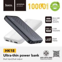 ราคา Hoco HK18 แบตสำรอง Power Bank 10000mAh​ บางเบา​ แท้100% (8358654886)