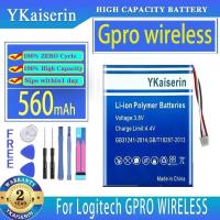 ราคา YKaiserin 560mAh Gpro wireless แบตเตอรี่สำหรับ Logitech GPRO ไร้สาย 3 สายแบตเตอรี่เมาส์ (25133982046)