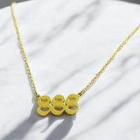 ราคา สร้อยคอ ลายโซ่โอ จี้ทริปเปิ้ล 111-999 สีทอง เครื่องประดับสำหรับผู้หญิง SW33178 (27273991473)