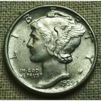 ราคา เหรียญ One Dime Mercury (43427388217)