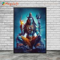 ราคา การ์ตูนอินเดียผนังศิลปะภาพวาดผ้าใบศาสนาพระศิวะ พระพรหม พระวิษณุ สําหรับตกแต่งห้องนั่งเล่น-ไม่มีกรอบ, ภาพตกแต่งผนังบ้านศิลปะสภาพอากาศ (49555686003)