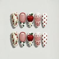 ราคา การจัดแต่งเชอร์รี่และแอปเปิ้ลที่หวานเย็น 24 ชิ้นสําหรับเพ้นท์เล็บเพ้นท์มือระดับไฮเอนด์ลายนูน (51755196499)