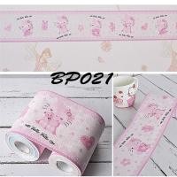 ราคา METH BP021 สีชมพู HELLO KITTY BORDER PREMIUM WALLPAPER LIST สติ๊กเกอร์ติดผนังหรูหรา สติ๊กเกอร์ติดผนัง EMBOSS TEXTURE WALLPAPER WALPAPER (24995685992)