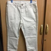 ราคา ของใหม่ กางเกงยีนส์ขายาวสีขาว ขาเดฟ (2714292173)