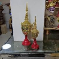ราคา เศียร หัวโขน พระลักษณ์ นะหน้าทอง เสริมเมตตามหานิยม งานสวยงามช่างระดับกรมศิลป์ มี 2 ขนาดให้เลือก (57953775111)