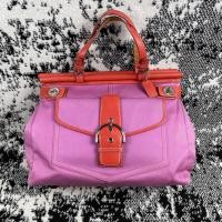 ราคา [PRELOVED] Coach กระเป๋าสีชมพูแดง (26715236824)