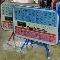 ราคา โต๊ะพับขอบเหล็ก โต๊ะเขียนหนังสือเด็ก โต๊ะพับ กข. (17095967938)