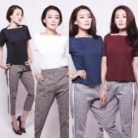 ราคา Kate Spade Top เสื้อเชิ้ตแขนสั้นผู้หญิงสไตล์เกาหลี (24537449533)