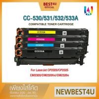 ราคา BEST4U หมึกเทียบเท่า CC530A/530a/HP 304A/CANON 318 BK/CRG 318 BK For HP Printer CP2025/CM2320 (4105455082)
