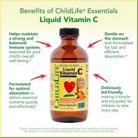 ราคา ChildLife, Essentials, Liquid Vitamin C, Natural Orange Flavor, 4 fl oz (118.5 mL) (1511285497)