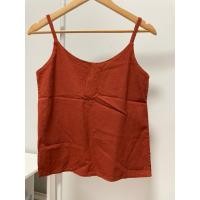 ราคา เสื้อสายเดี่ยวผ้าฝ้าย สีส้มอิฐ (25075906849)