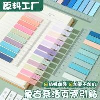 ราคา Morandi Style Transparent Post-it Notes Grade Classification Index Stickers Sticky pet Sticky Notes 25.11.23 (29843658639)