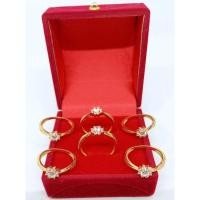 ราคา MATA ของแท้ 925 SILVER RING GOLD PLATED/WHITE EYE FLOWER RING/ORIGINAL SILVER RING/FASHION RING (42705747158)