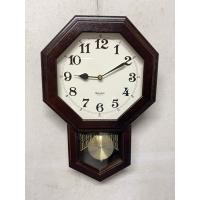 ราคา นาฬิกาแขวนผนัง Maruman มีเสียงเมโลดี้ดังทุกชั่วโมงกรอบไม้แปดเหลี่ยม มือสอง (42852809543)