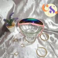 ราคา แว่นมือ2 กรอบชมพู เลนส์ปรอทสีรุ้ง ทรงเหลี่ยม ปลายขาหางปลาไม่ทราบพันธุ์ (19510839214)