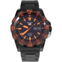 ราคา Seiko 5 Sport Automatic Japan Men Watch Strap Stainlessรุ่นSRP547J1-Black/Orange (340017478)