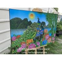 ราคา กรอบลอยนกยูงคู่ นกยูงรำแพน 24*35 นิ้ว(60*89cm)กรอบรูป ภาพแขวนผนัง แต่งห้อง ฮวงจุ้ย อุปกรณ์แต่งห้อง (6124371341)