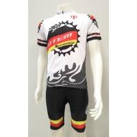 ราคา ชุดปั่นจักรยาน เสื้อแขนสั้น กางเกงขาสั้น (สีขาว/ดำ) ลาย TOTEM (8983421783)