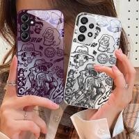 ราคา Portgas D Ace ONE PIECE ออกแบบกระจกนิรภัยเคสโทรศัพท์สําหรับ Samsung Galaxy S26 Plus S26 Ultra S21 FE S22 S23 S24 FE S25 Ultra S25 edge หรูหราสีฝาครอบโทรศัพท์ (41478183264)