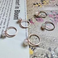 ราคา (พร้อมส่ง) แหวนโอปอล ตัวเรือนเงินชุบพิงค์โกลด์ สวย ละมุนสุด (25901375869)