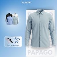 ราคา [ใหม่] เสื้อเชิ้ตผู้ชายวัยกลางคนปักโลโก้ PAPAGO แขนยาวหลวม - P25SDTT001 (49605630479)