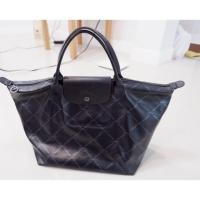 ราคา Longchamp Le Pliage Limited LM Metal สีดำ Black (2761793566)