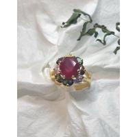 ราคา Size55 แหวนผู้หญิง แหวนหุ้มทอง5ไมครอน แหวนนพเก้า (14490006869)