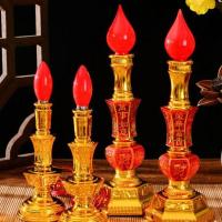 ราคา ♛-❀เชิงเทียนไฟฟ้าแบบเสียบปลั๊กสำหรับใช้ในครัวเรือน, เชิงเทียนไฟฟ้าสำหรับไฟ, เทพเจ้า, และพระพุทธรูป, ไฟ LED ศาลเจ้าพุทธ, (8173810818)