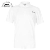 ราคา เสื้อยืดกอล์ฟผู้ชาย Slazenger Solid Polo ไซส์ยุโรป (สีขาว) (41677780609)